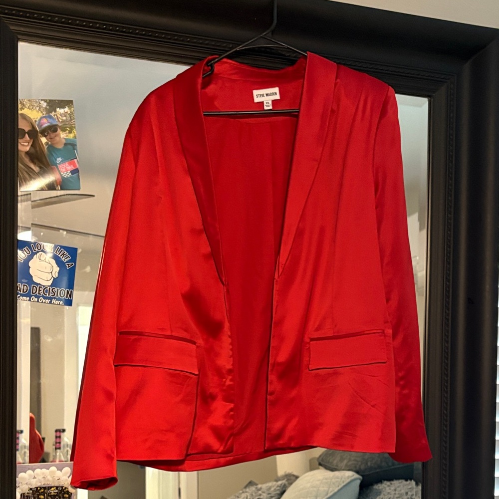 Steve Madden Vibrant Red Women's Blazer